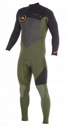 Quiksilver-Mens-Syncro-4x3mm-Chest-Zip-Ivy-Black